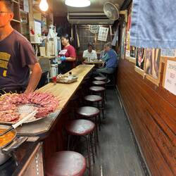 A less than 10 seat counter.