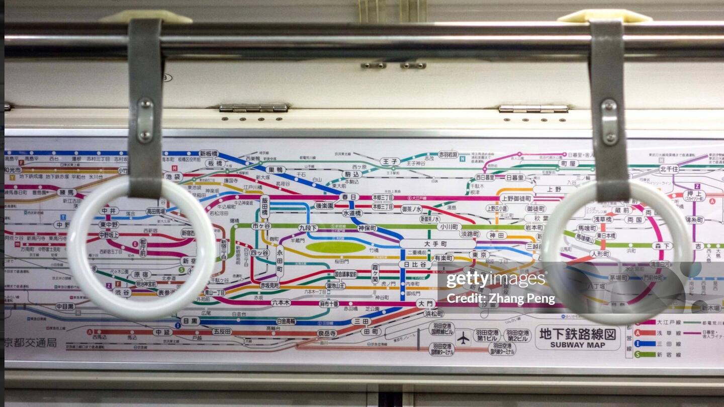 This is the map shown in the cars. It's not to scale and really compressed.