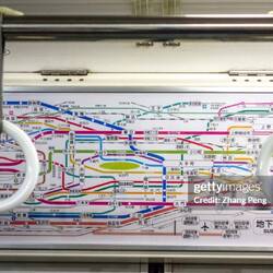 This is the map shown in the cars. It's not to scale and really compressed.