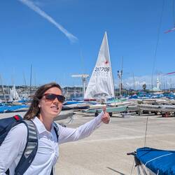 Huge boat park, lots of Lasers, 470s, Snipes and others.