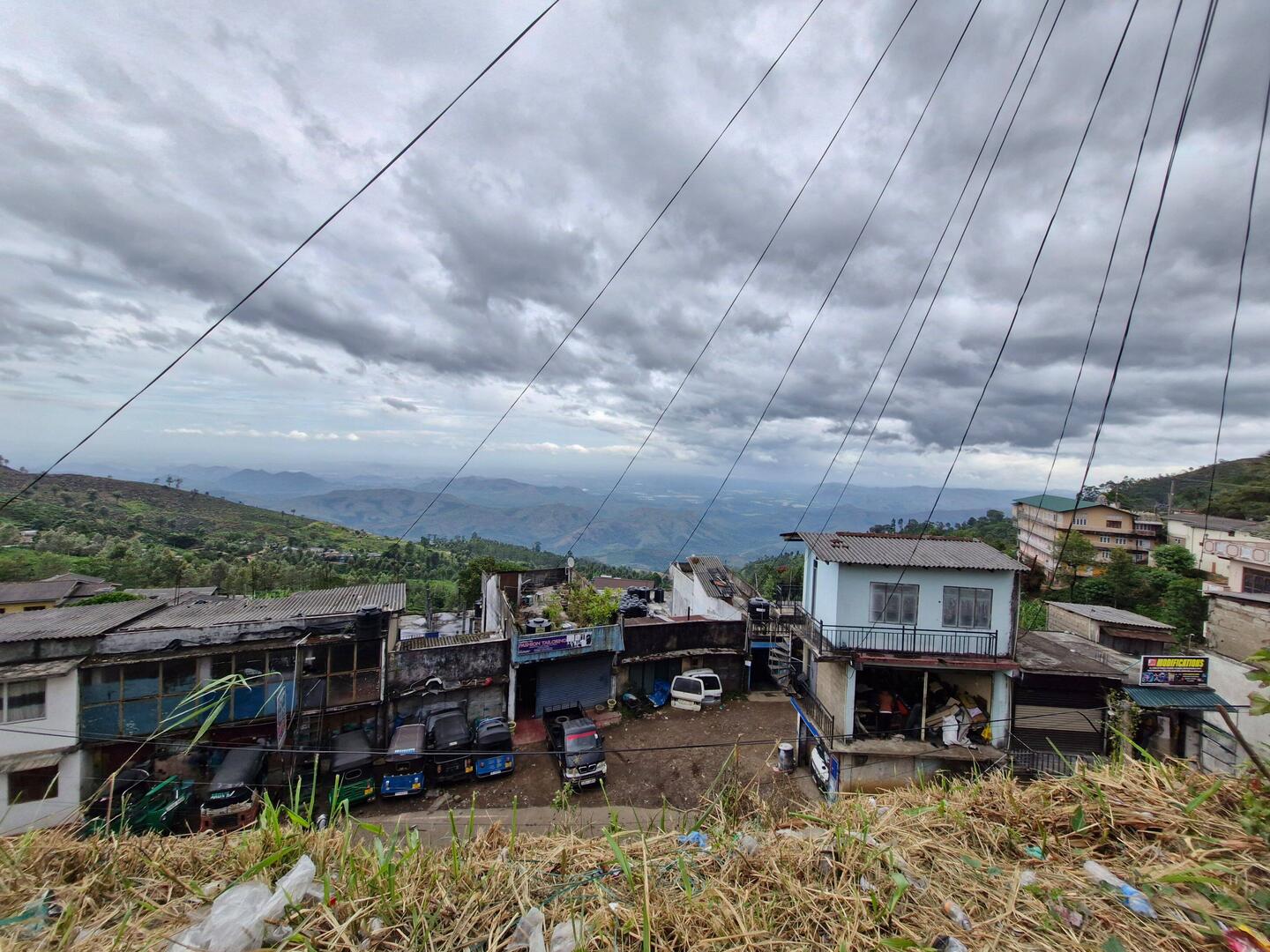 Can't really see it here, but we're super high. It' a cool 22-degree, huge plains in the background