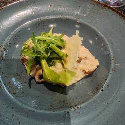 Intermediate course: rissotto with black truffles, parmesan