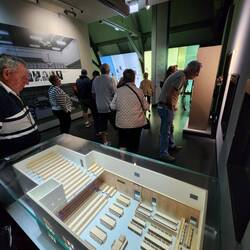 The court house model as it was during the Nuremberg trial