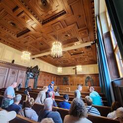 The court house where the Nuremberg trials took place