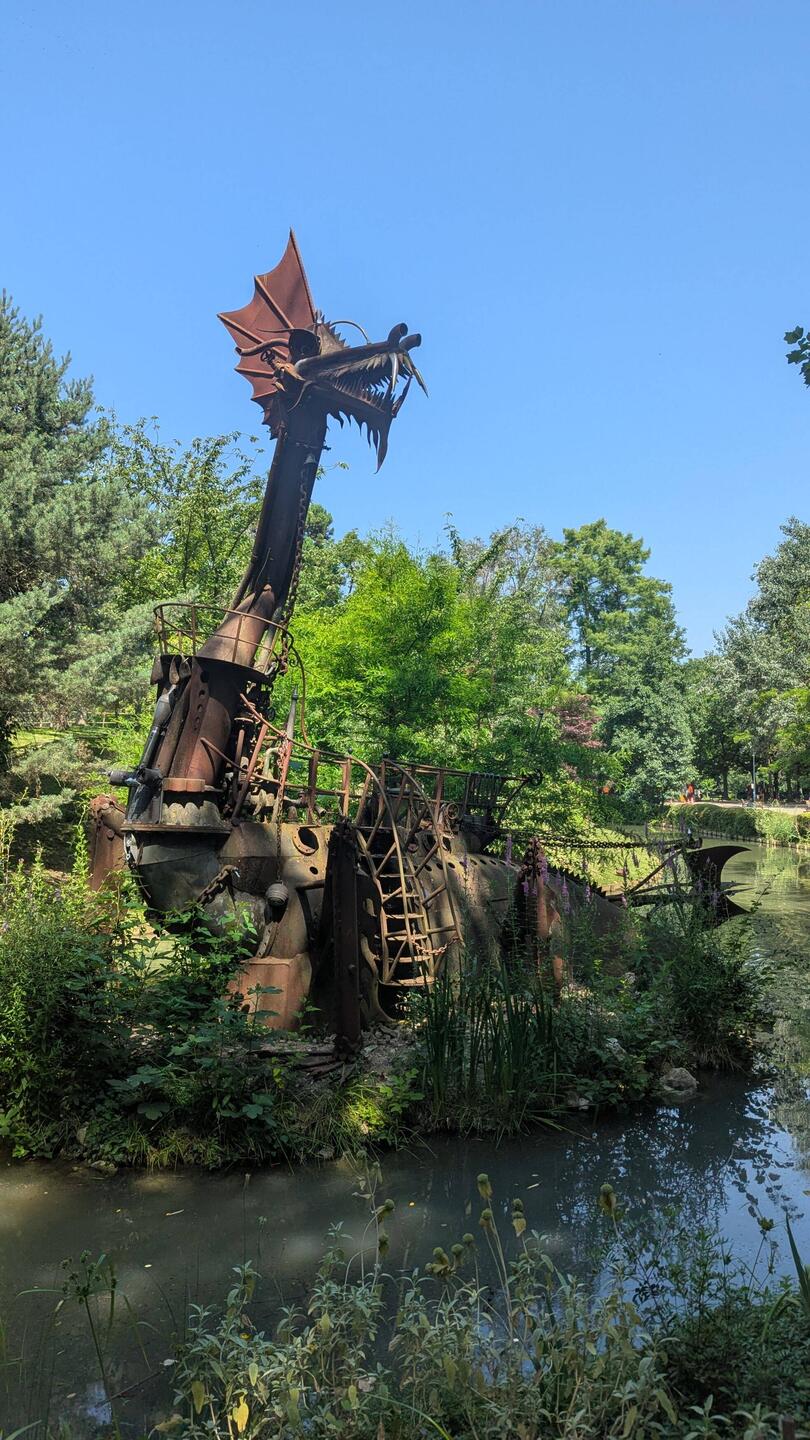 Drachen im Park