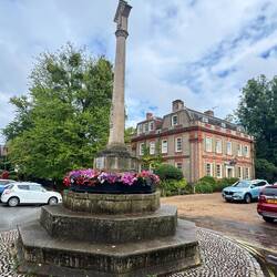 Blue skies Dedham WW1 & WW2 monument