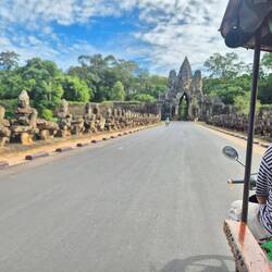 The entrance to Angkor Thom