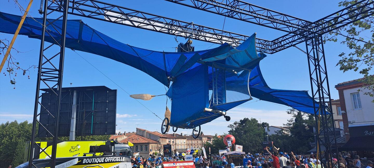 In Muret wurde die erste flugmaschine gebaut