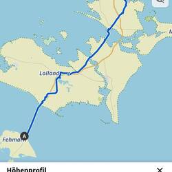 Die ersten rund 20km hat die Fähre für mich gemacht :)