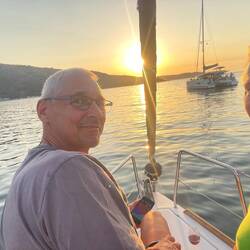 Törnplanung im Sonnenuntergang