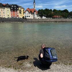 Kleine Abkühlung in der Isar