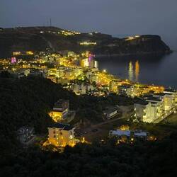 Abenteuerliche Fahrt zu unserer Unterkunft in Himarë, aber traumhafter Blick 😍