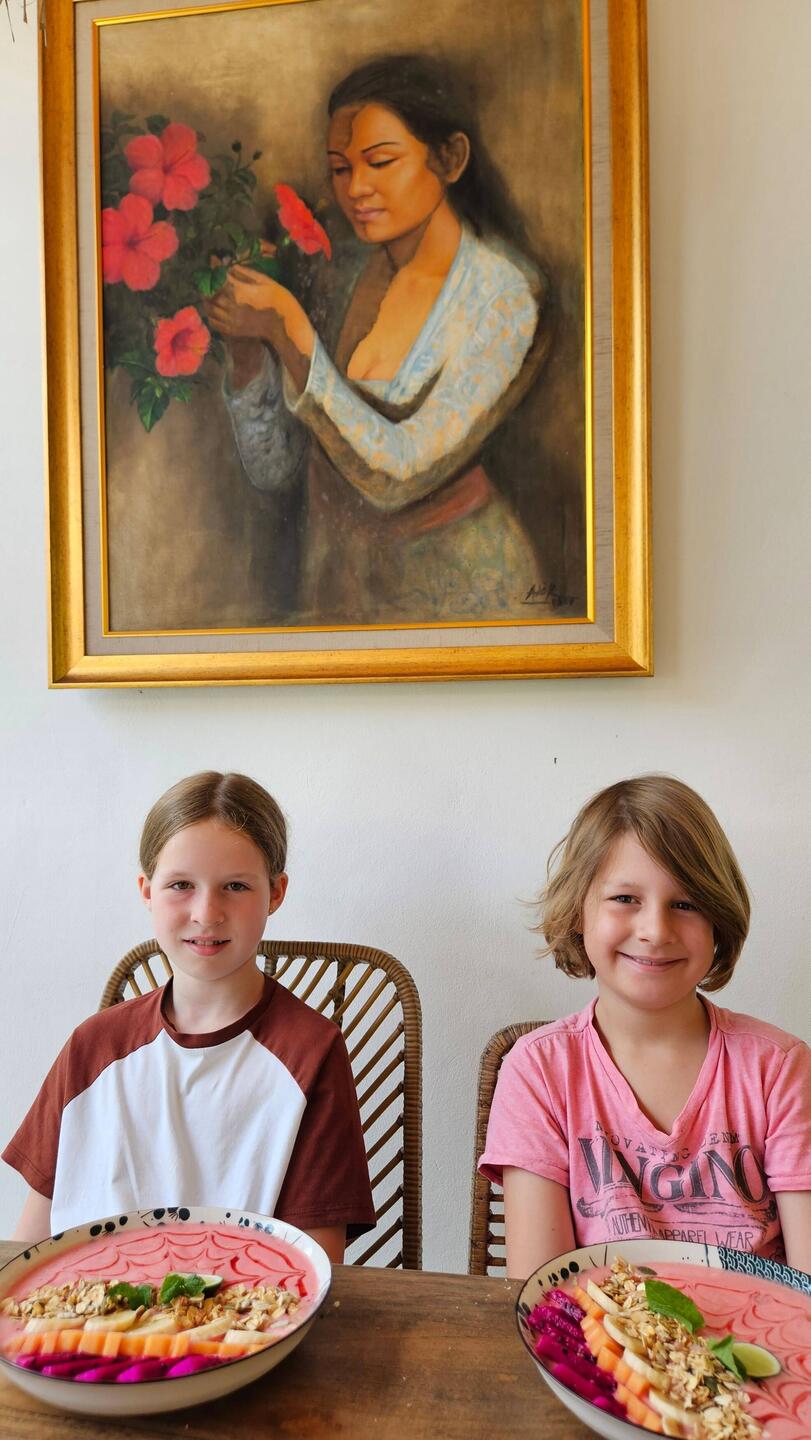 Letztes Frühstück im Opini Garden Café in Ubud