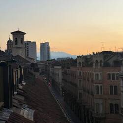 Alps looming in the background.