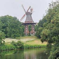 Berühmte Mühle auf dem Stadtwall