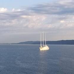 Das beschlagnahmte Boot eines russischen Oligarchen