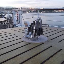 Platz auf der Terrasse ergattert