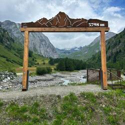 Blick zum Großglockner von Süden (leider in Wolken)