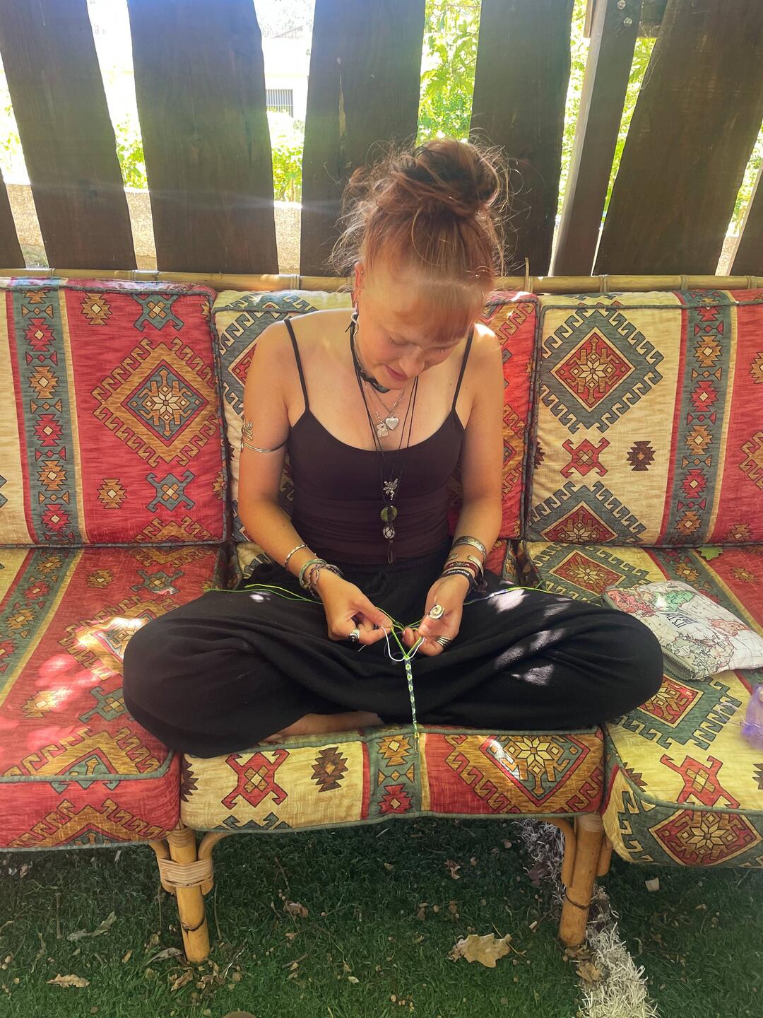 I made my bracelettes when I was waiting for pilgrims or after dinner🧵