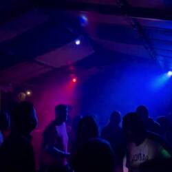 party on the campground, I met nice people to dance with, amazing evening💃🏼