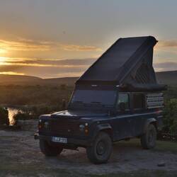 Mit Blick auf die Lagune verbringe ich die letzten beiden Nächte vor Kapstadt