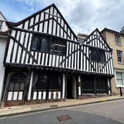 Old store front in the Dutch Quarter in Colchester