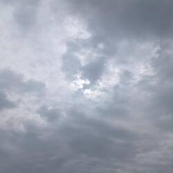 Der heute einzige Blick auf die Sonne.