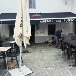 The bar in Alto del Poio where I threw in the towel and got in a cab two years ago.