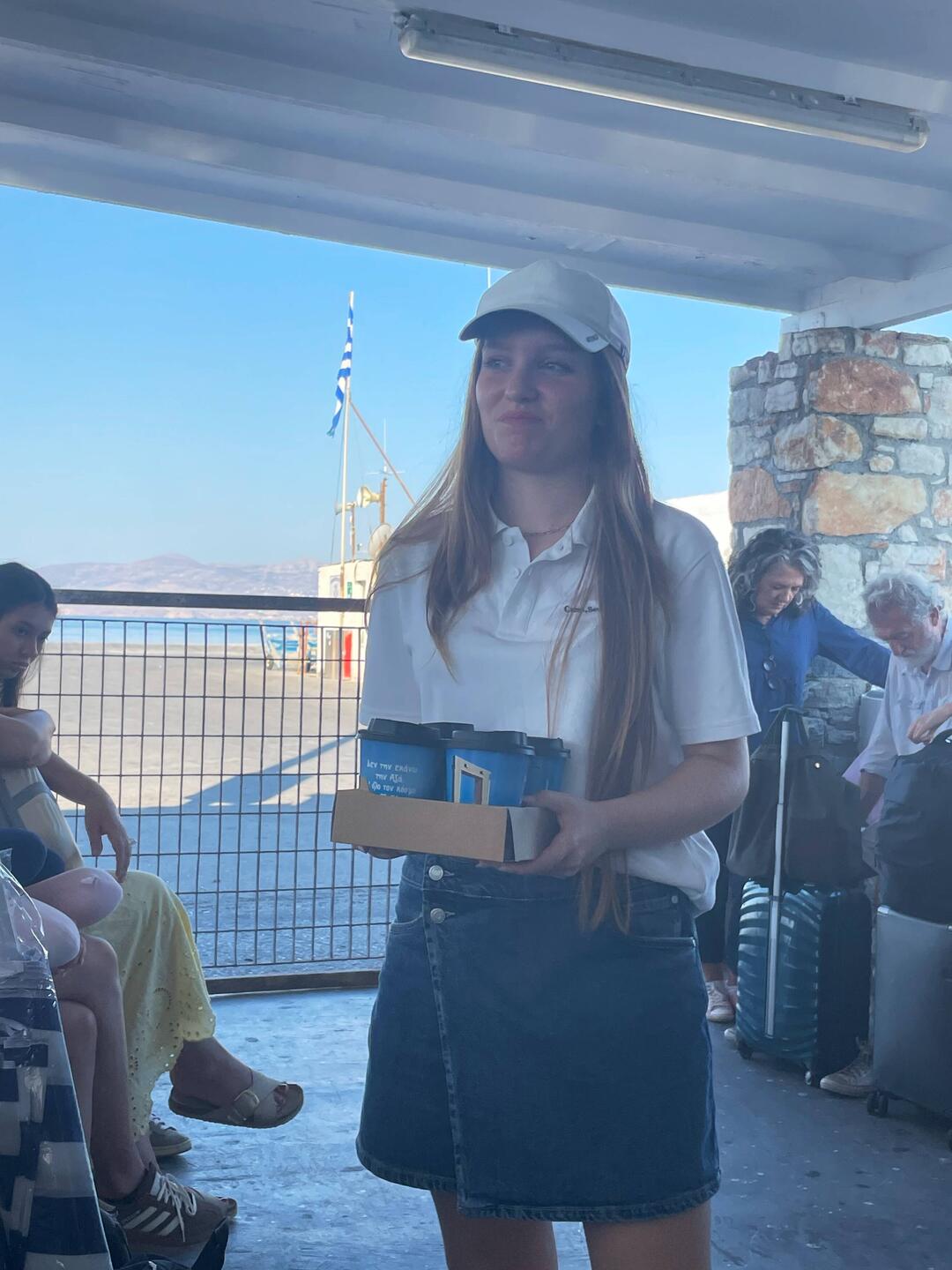 Allegra's her name, cruise ship's her game