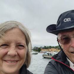 On the walk back to the hotel.