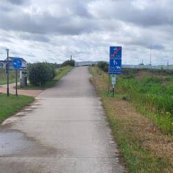 Auch in Belgien sind die Radwege schön
