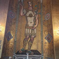 Our guide explaining the mosaics.