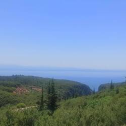 Gjipe beach von oben