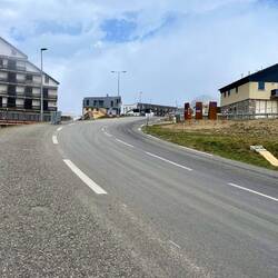 The final few metres before the finish line