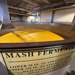 Fermentation. The "boiling" is natural