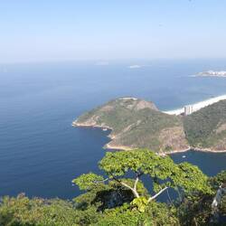 Aber toller Ausblick auf die Copacabana von hier oben