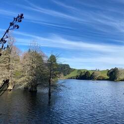 Was wir noch nicht ahnen: genau hier werden wir abends Kajak fahren.