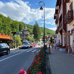 Hauptstraße von Băile Sovata
