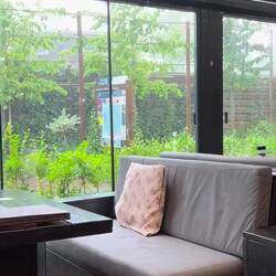 And the rain came down while we had dinner