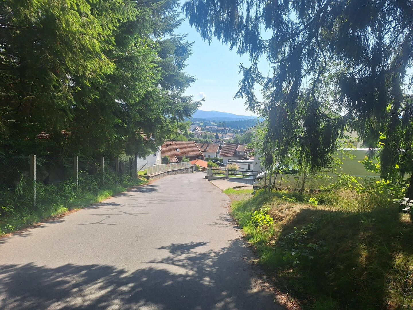 Der Weg runter nach Spiegelau