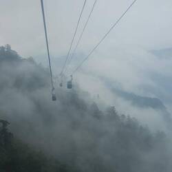 Ça y est cap sur le sommet en cable car!
