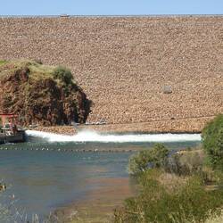 Dam wall and edge of power station