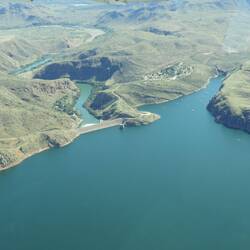 Dam wall from the air