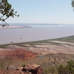 View planning N to NE. Ord River comes off to the right