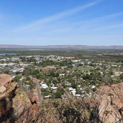 View over Kununurra from Kelly's knob