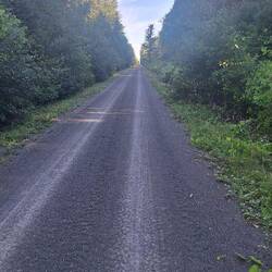 It's an old railway track, so very flat and straight!