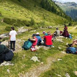 Pause vor dem finalen Anstieg