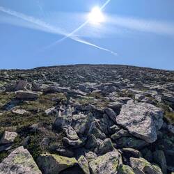 Steinfeld beim Aufstieg