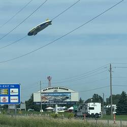 Another view of the Goodyear Blimp