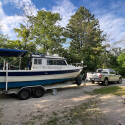 Camping in Tennison Bay campsite 243.